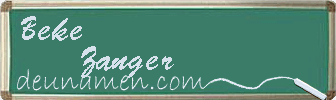 Beke Zanger Visitenkarte